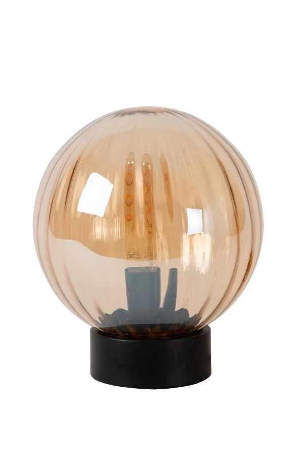 Lucide MONSARAZ - Lámpara de mesa - Ø 25 cm - 1xE27 - Ámbar - apagado